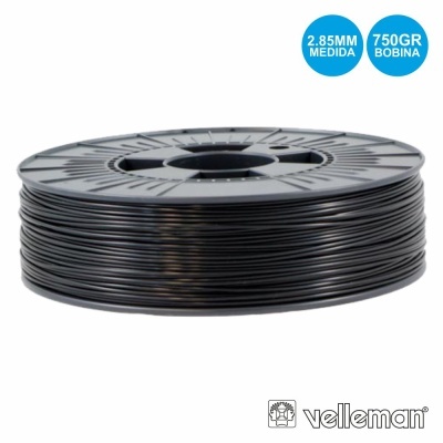 ROLO DE FILAMENTO P IMPRESSÃO 3D 2.85MM 750G PRETO