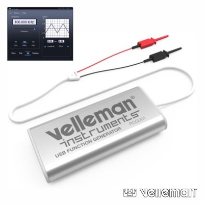 GERADOR DE FUNÇÕES USB 1MHz DAC 10 BITS VELLEMAN