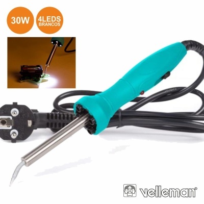 FERRO DE SOLDAR DE ALTA QUALIDADE DE 30W 230VAC C 4 LEDS