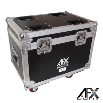 MALA TRANSPORTE DJ P 2MOVING HEAD SPOT60LED RODAS AFXLIGHT