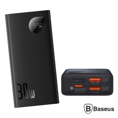 Powerbank 10000mAh PD QC 30W Preto BASEUS