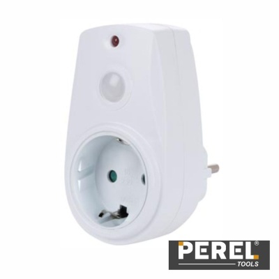 Ficha Elétrica Adaptadora 1x Schuko C Sensor Crepuscular