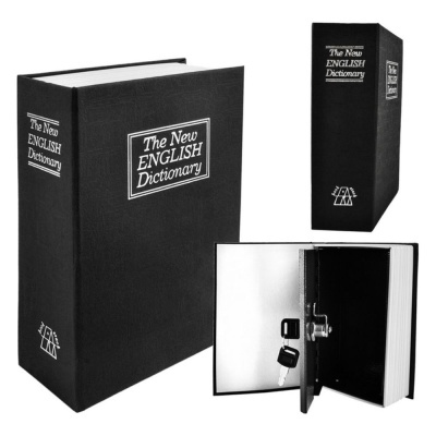 Cofre Metálico em Formato de Livro 18x11.5x5.6cm