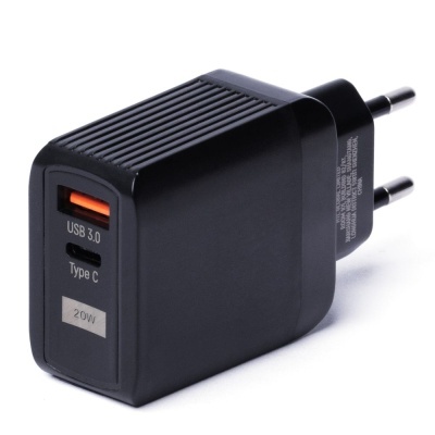 Alimentador Comutado USB-C  USB-A 3.0 3A 20W