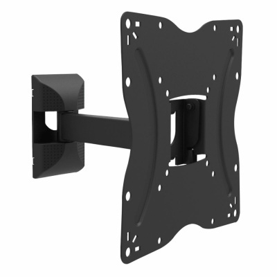 Suporte de parede metálico preto para monitor ou TV articulado