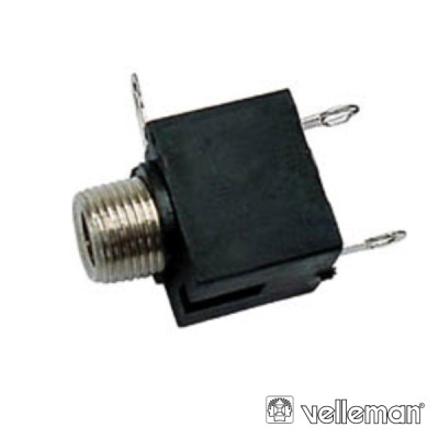 FICHA JACK 3.5MM FÊMEA PCHASSIS PRETO MN