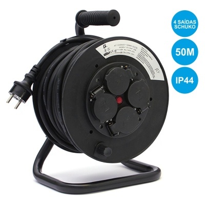 EXTENSÃO TOMADA ELÉTRICA C 4 SAÍDAS 50M IP44