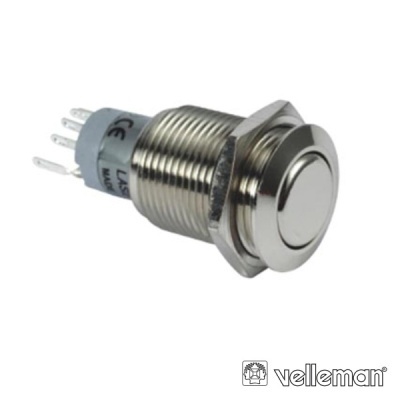 INTERRUPTOR REDONDO DE METAL DPDT 2NA 2NC