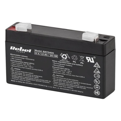 Bateria Chumbo 6V 1.3A REBEL