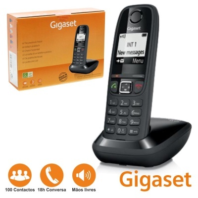 TELEFONE S FIOS AS405 PRETO GIGASET
