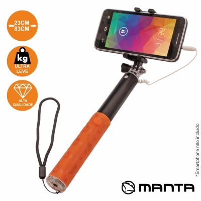VARA TELESCÓPICA MONOPOD P SELFIES C FICHA JACK 3.5MM MANT
