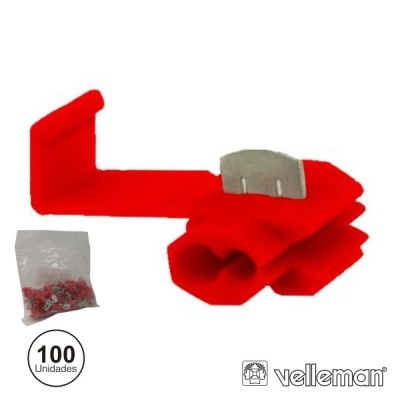CONJUNTO DE 100 QUICK SPLICE VERMELHOS