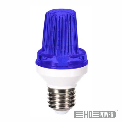 LÂMPADA ESTROBOSCÓPICA E27 LED 3W AZUL HQ POWER