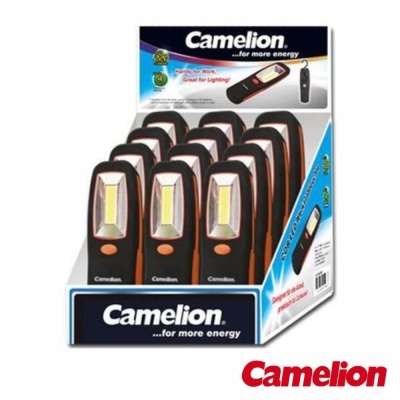 Expositor 12 Lanternas LED COB Magnética c Gancho CAMELION