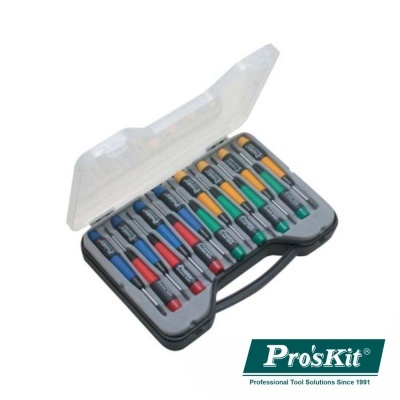 CONJUNTO DE 15 CHAVES DE PRECISÃO PROSKIT