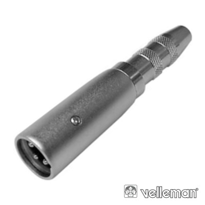 FICHA ADAPTADORA XLR 3P MACHO  JACK 6.35MM FÊMEA MN