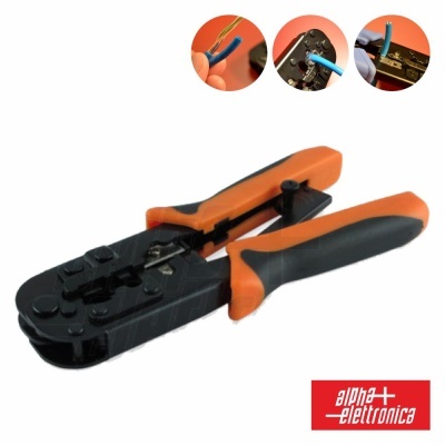ALICATE DE CRAVAR 6P4C6P6C8P8CRJ11RJ12RJ45