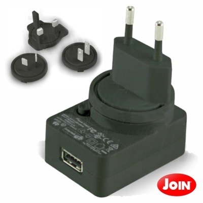 FICHA ADAPTADORA VIAGEM UNIVERSAL PRETA JOIN