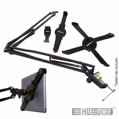 SUPORTE UNIVERSAL TABLETSMARTPHONE EXTENSÍVEL DE BANCADA