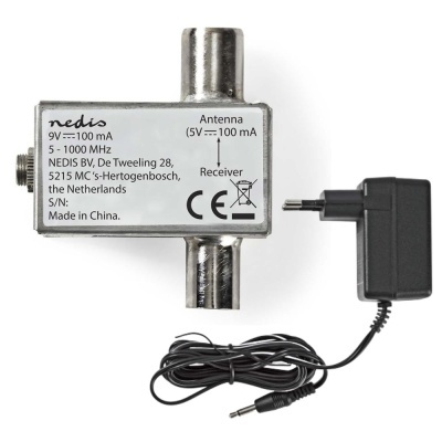 Injector De Tensão 5V Em Cabo Coaxial Para Antenas Tdt