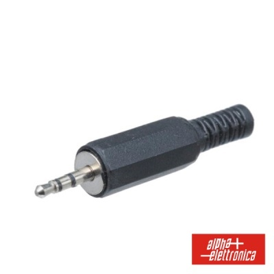 FICHA JACK 2.5MM MACHO ST PVC C GUARDA CABO