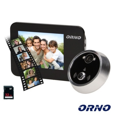 Vídeo Porteiro C LCD 4.3" Cores C Função Gravação ORNO