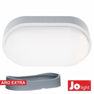 PAINEL LED OVAL APLIQUE 14W BRANCO NATURAL