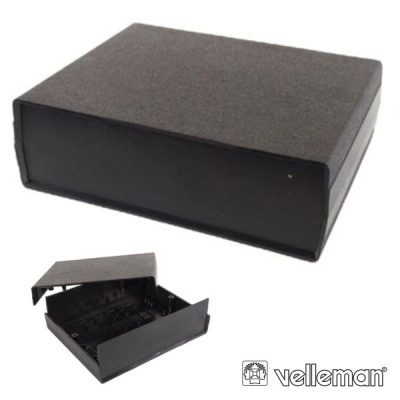 CAIXA DE PLÁSTICO PRETA 200x160x65MM