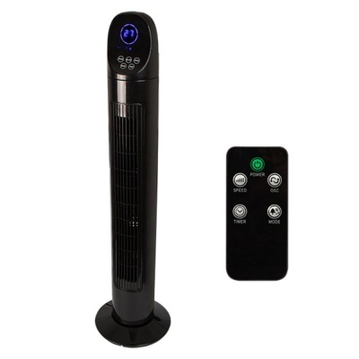 Ventilador Torre 90W Preto C Comando S Fios