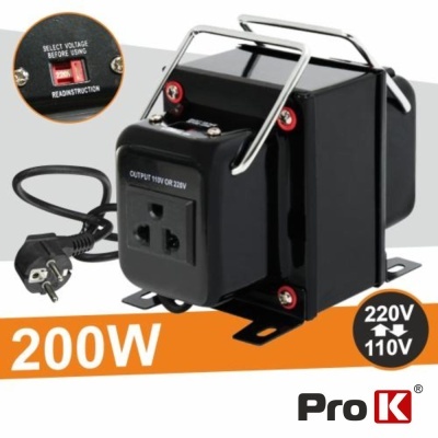 ALIMENTADOR 110V-220V  220V-110V 200W PROK