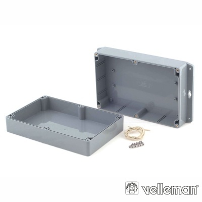 CAIXA SELADA ABS CINZA ESCURO 222x146x75MM