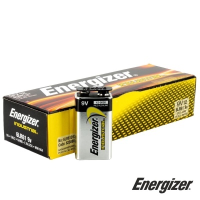 Pilha Alcalina 9V6LR61 12X Industrial ENERGIZER