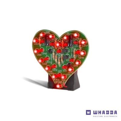Kit Coração LED Intermitente Vermelho VELLEMAN