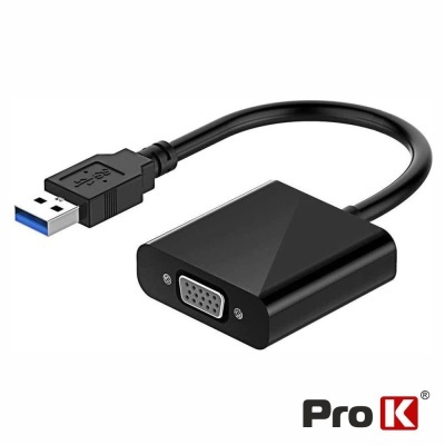 Cabo Adaptador USB3.0  VGA PROK