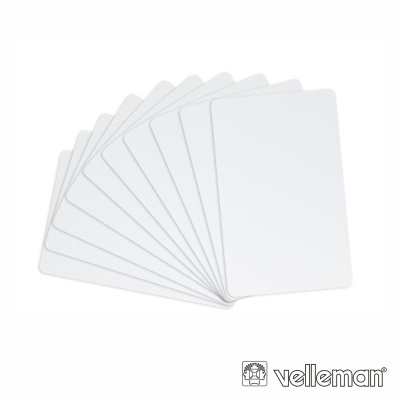 CARTÕES IDENTIFICAÇÃO PROGRAMAÇÃO RF 10X VELLEMAN