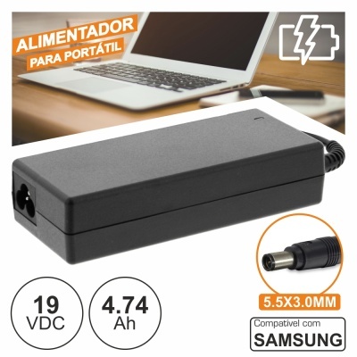 ALIMENTADOR P SAMSUNG 19V 4.74A 90W 5.5X3.0MM