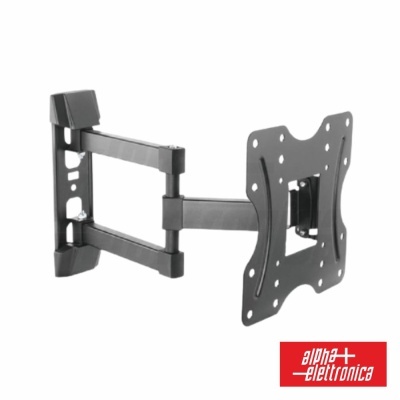 Suporte de parede articulado para televisão ou monitor preto