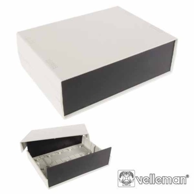 CAIXA DE PLÁSTICO CINZA 250x190x80MM