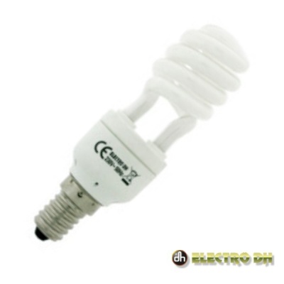 LÂMPADA E14 9W=45W 230V ECO ESPIRAL 440LM 3200K EDH