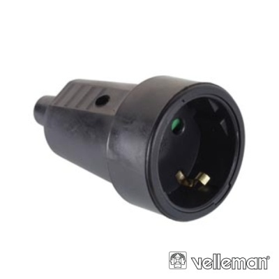 FICHA SCHUKO FÊMEA C TERRA 250V VELLEMAN