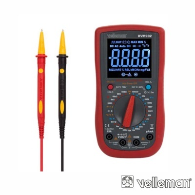 Multímetro Digital Cat II 700V  Cat IV 600V VELLEMAN