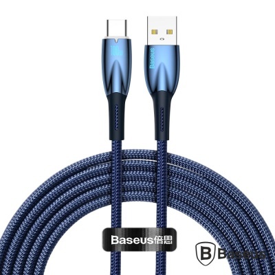 Cabo USB-A Macho P USB-C Macho 100W 2m Glimmer BASEUS