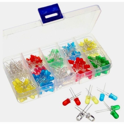 Conjunto de 300 LEDS 3mm-5mm Cores Sortidas