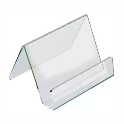 Suporte acrílico transparente para cartões ou folhetos