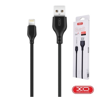 Cabo USB-A 2.0 Macho  Lightning 8P 2.1A 2M Preto XO