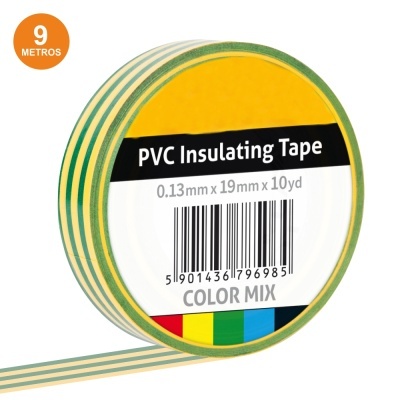 FITA ISOLADORA VERDEAMARELO 9M