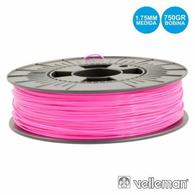 ROLO DE FILAMENTO P IMPRESSÃO 3D 1.75MM 750G ROSA