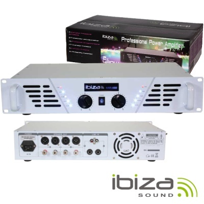 AMPLIFICADOR ÁUDIO 19" 2X480W BRANCO IBIZA