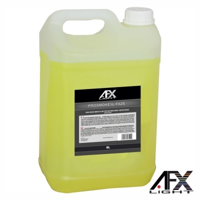 Recipiente plástico amarelo com etiqueta preta AFX PROMOSMOKE 5L