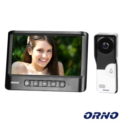 Vídeo Porteiro C Lcd 7" Cores LEDS IR Preto IMAGO ORNO